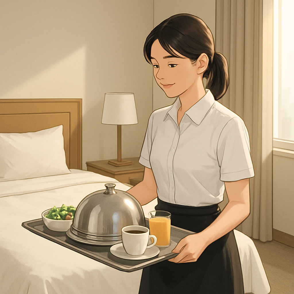 룸서비스 아르바이트 이미지