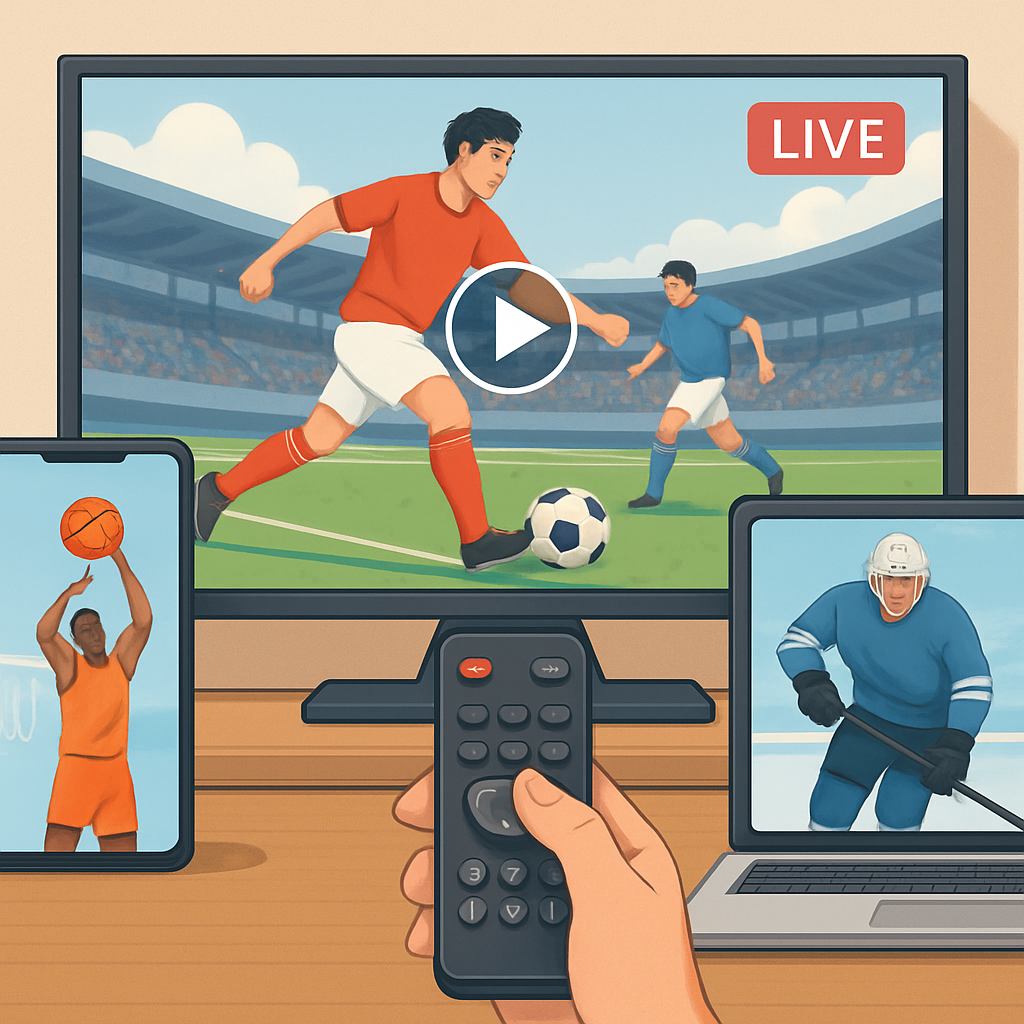 프리미엄 스포츠 중계 서비스 비교 분석 이미지