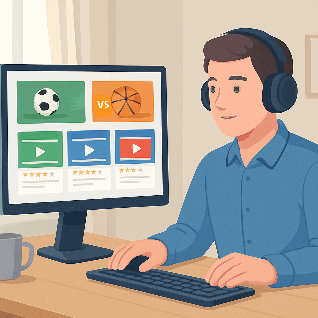 스포츠중계 사이트 추천 및 비교 이미지