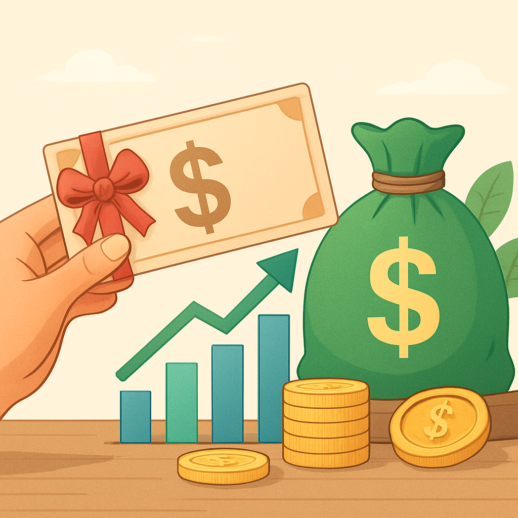 상품권 수익 창출 이미지