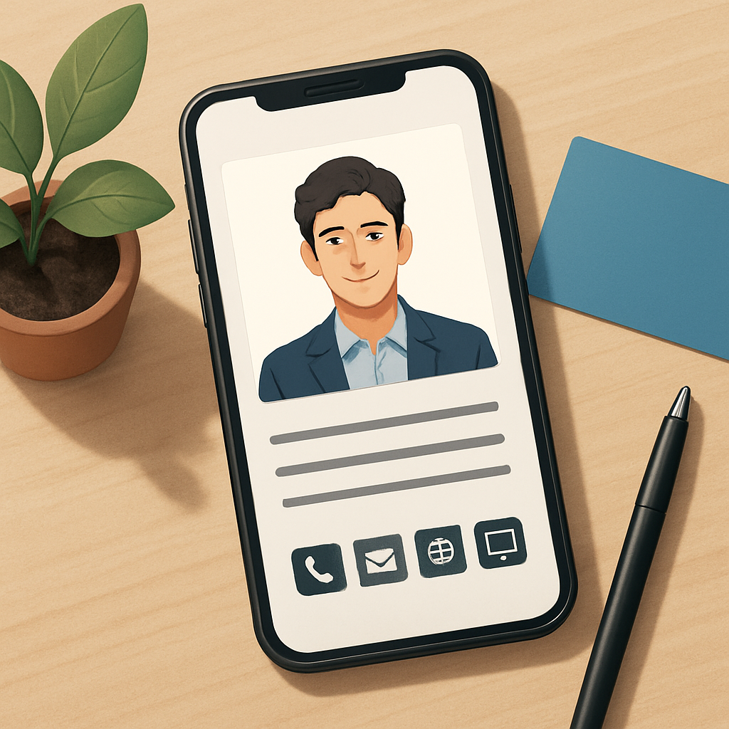 전자 명함 이미지