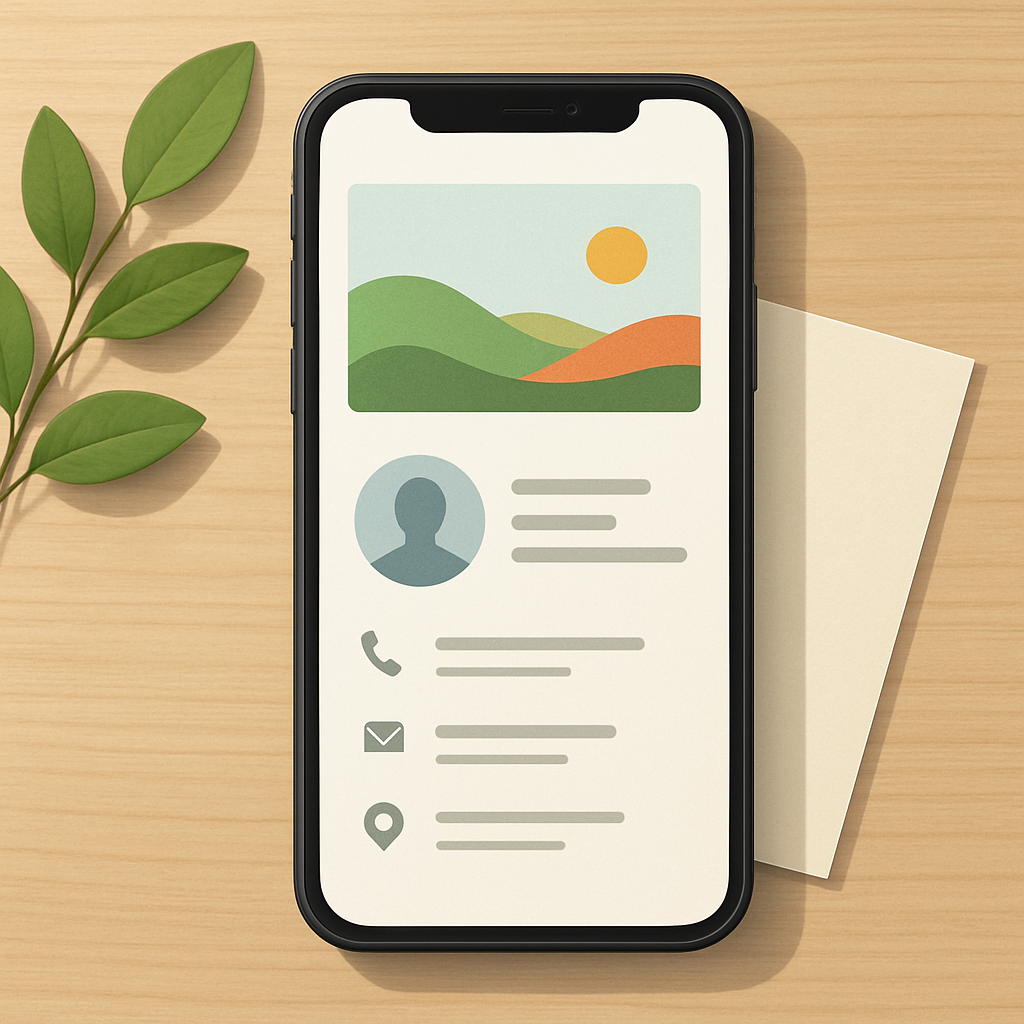 모바일 명함 이미지